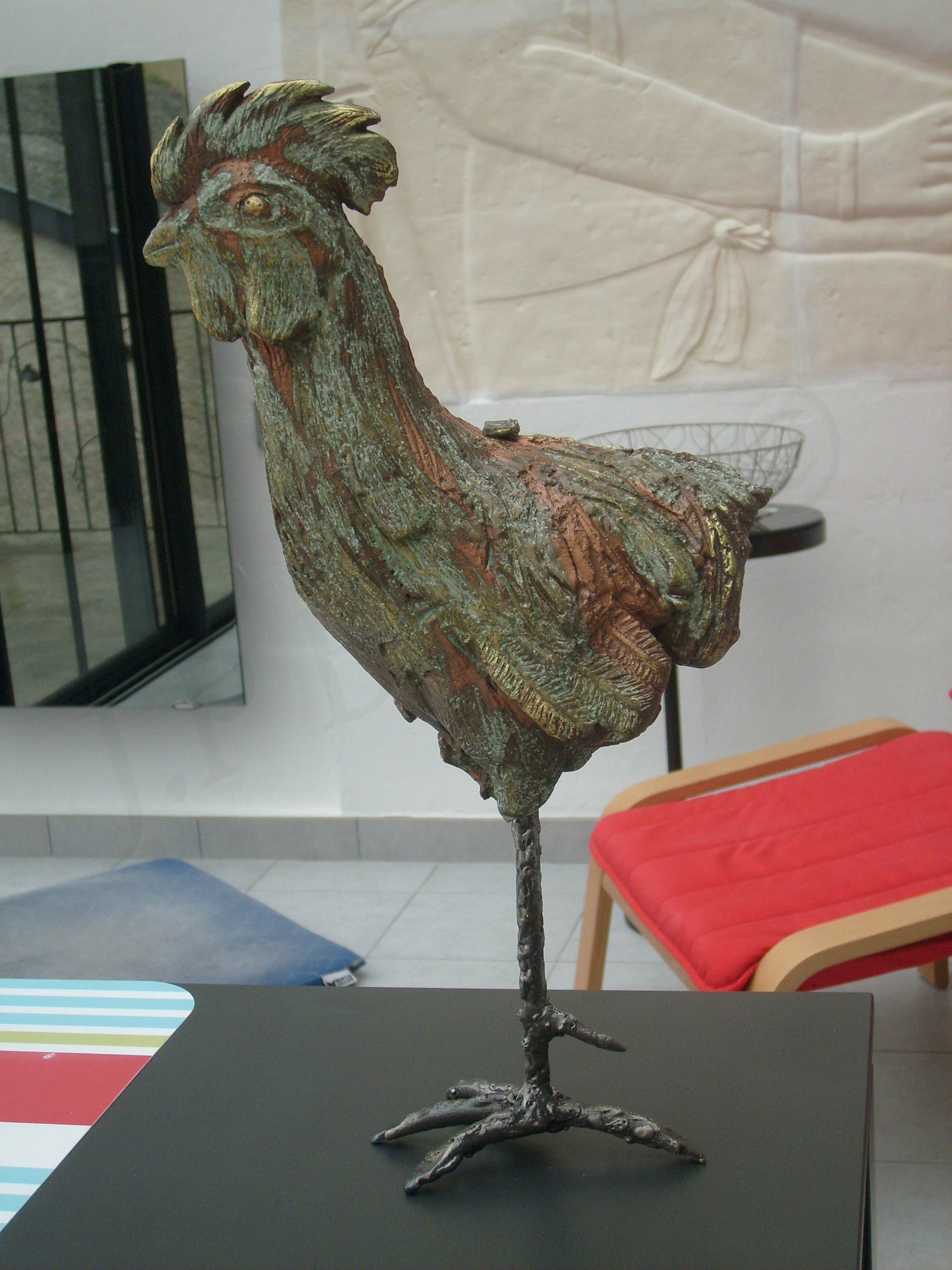 Image de couverture (Coq en plâtre)